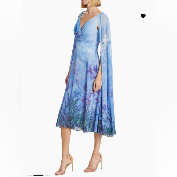 Wispy chiffon midi-dress - Picture 4 of 6